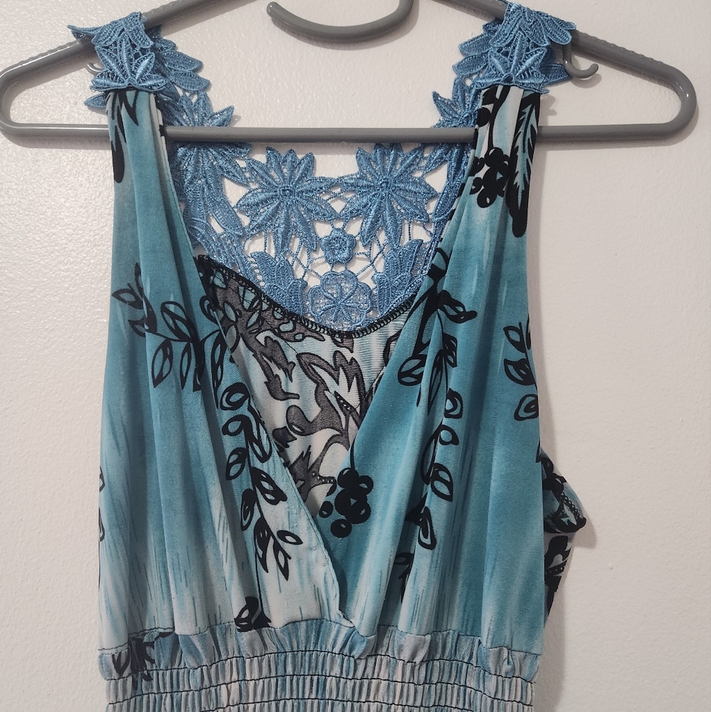 Blue Floral Dress